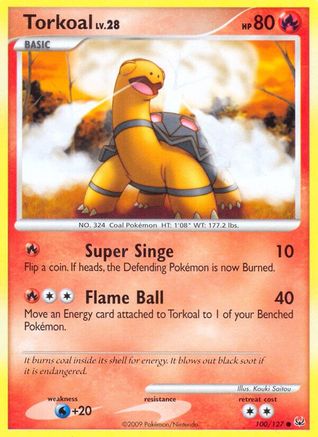 Torkoal 100/127 - Platinum Reverse Holofoil