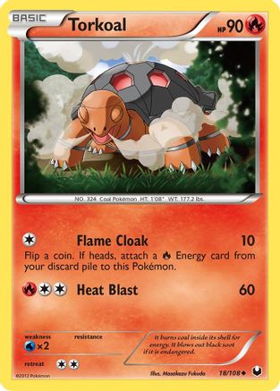 Torkoal 18/108 - Dark Explorers Reverse Holofoil