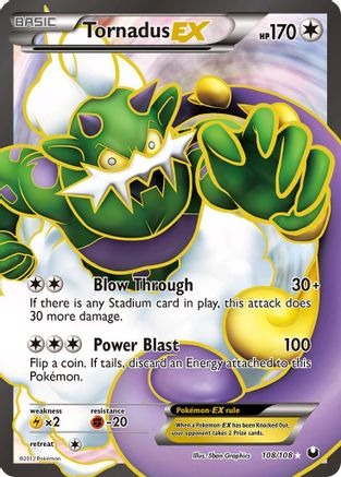 Tornadus-EX 108/108 - Dark Explorers Holofoil