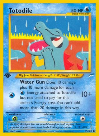 Totodile 85/105 - Neo Destiny 1st Edition