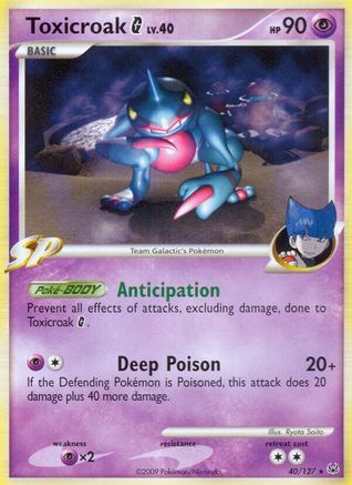 Toxicroak G 40/127 - Platinum Reverse Holofoil