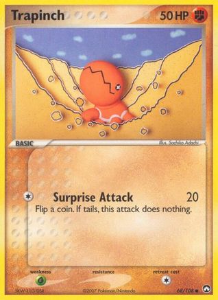 Trapinch 68/108 - Power Keepers Reverse Holofoil