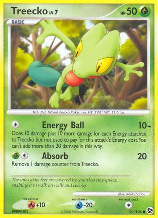 Treecko 90/106 - Great Encounters Reverse Holofoil