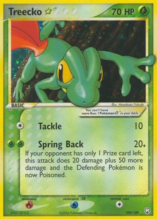 Treecko ★ 109/109 - Team Rocket Returns Holofoil