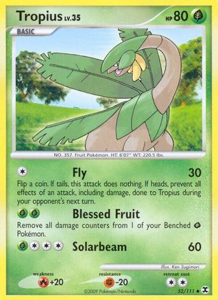 Tropius 52/111 - Rising Rivals Reverse Holofoil