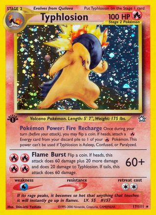 Typhlosion 17/111 - Neo Genesis Unlimited Holofoil