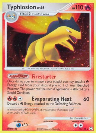 Typhlosion 16/123 - Mysterious Treasures Reverse Holofoil