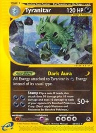 Tyranitar 66/165 - Expedition Base Set Reverse Holofoil