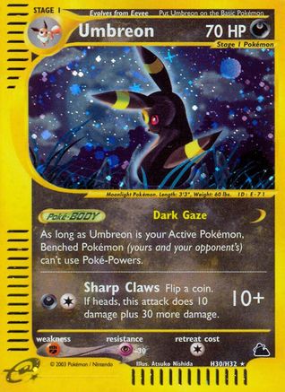 Umbreon H30/144 - Skyridge Holofoil