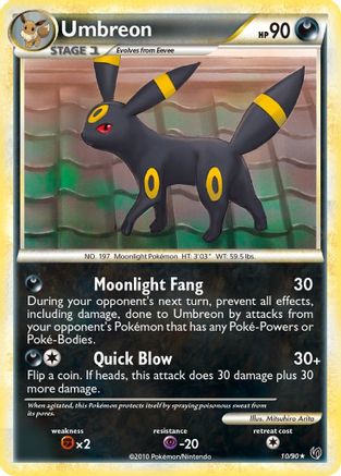 Umbreon 10/90 - HSUndaunted Holofoil