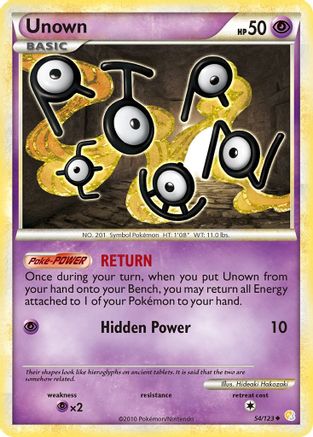 Unown 54/123 - HeartGold & SoulSilver