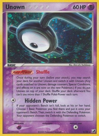 Unown E/115 - Unseen Forces Holofoil