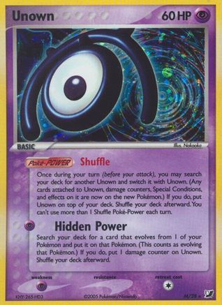 Unown M/115 - Unseen Forces Holofoil