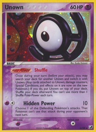 Unown U/115 - Unseen Forces Holofoil