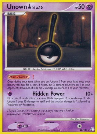 Unown ! 42/146 - Legends Awakened Reverse Holofoil