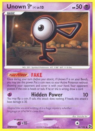 Unown F 56/106 - Great Encounters