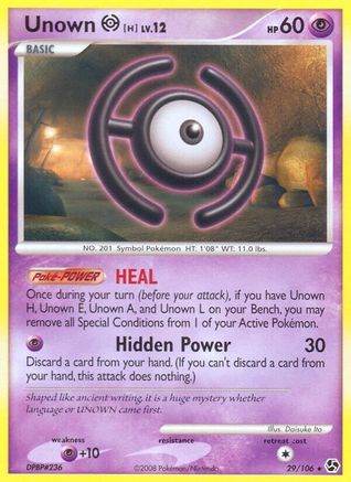 Unown H 29/106 - Great Encounters Reverse Holofoil