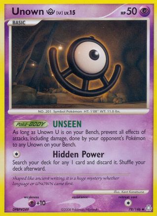 Unown U 78/146 - Legends Awakened Reverse Holofoil