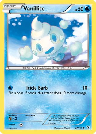 Vanillite 27/101 - Noble Victories Reverse Holofoil