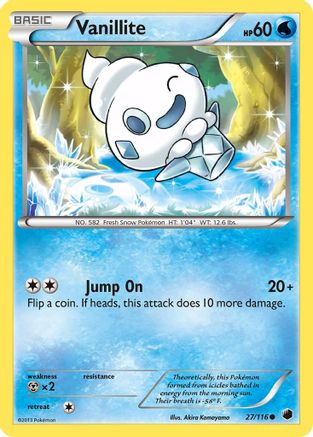 Vanillite 27/116 - Plasma Freeze Reverse Holofoil