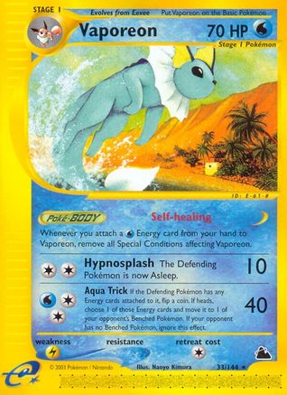 Vaporeon 33/144 - Skyridge