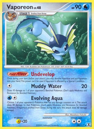 Vaporeon 34/111 - Rising Rivals