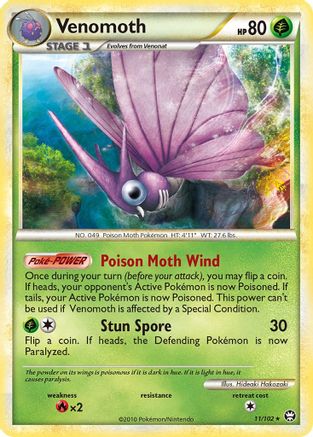 Venomoth 11/102 - HSTriumphant Holofoil