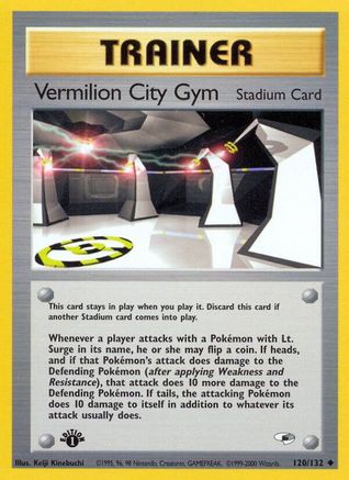 Vermilion City Gym 120/132 - Gym Heroes 1st Edition