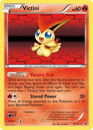 Victini 14/101 - Noble Victories Reverse Holofoil