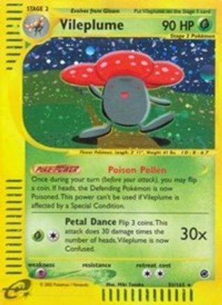 Vileplume 31/165 - Expedition Base Set Reverse Holofoil