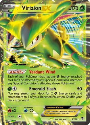 Virizion-EX 9/101 - Plasma Blast Holofoil