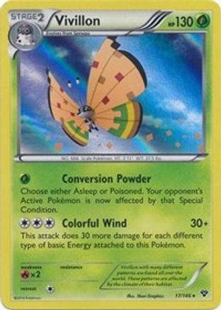 Vivillon (High Plains [Orange]) 17 - XY Base Set Reverse Holofoil