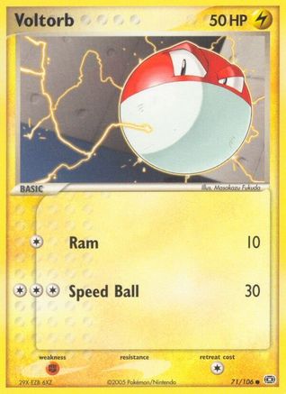 Voltorb 71/106 - Emerald Reverse Holofoil