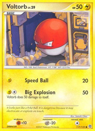 Voltorb 117/132 - Secret Wonders Reverse Holofoil