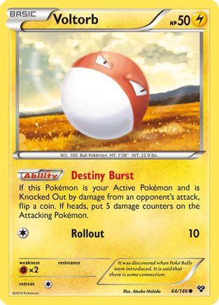 Voltorb 44/146 - XY Reverse Holofoil