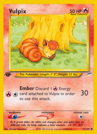 Vulpix 91/105 - Neo Destiny 1st Edition