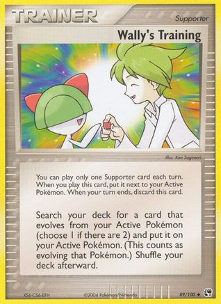 Wally's Training 89/100 - Sandstorm Reverse Holofoil