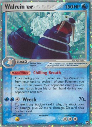 Walrein ex 99/108 - Power Keepers Holofoil