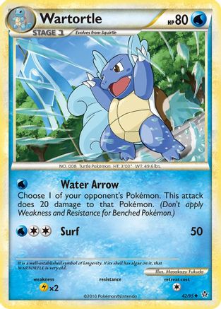 Wartortle 42/95 - HSUnleashed Reverse Holofoil