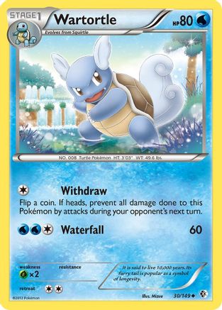 Wartortle 30/149 - Boundaries Crossed Reverse Holofoil