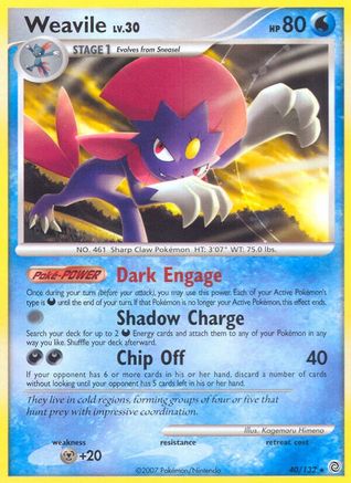 Weavile 40/132 - Secret Wonders