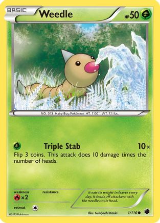 Weedle 1/116 - Plasma Freeze