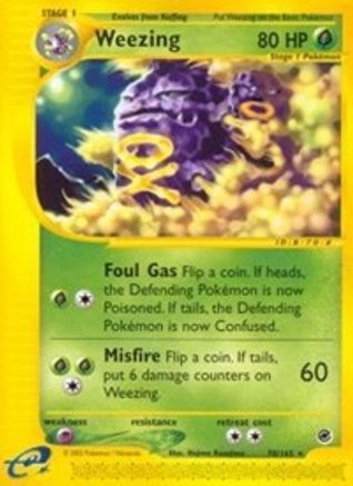 Weezing 70/165 - Expedition Base Set Reverse Holofoil