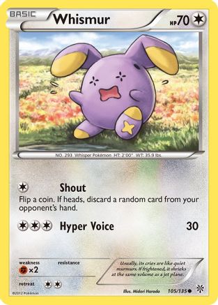 Whismur 105/135 - Plasma Storm Reverse Holofoil