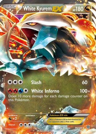 White Kyurem-EX 96/135 - Plasma Storm Holofoil