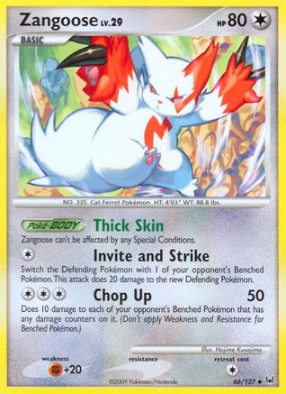 Zangoose 66/127 - Platinum