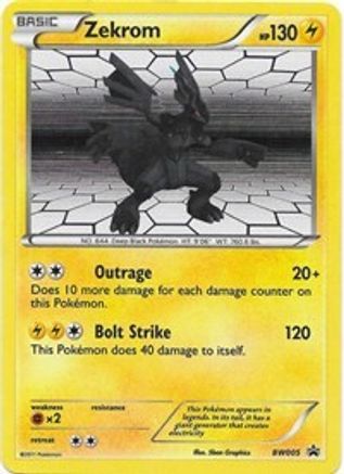 Zekrom BW005/101 - BW Black Star Promos Holofoil