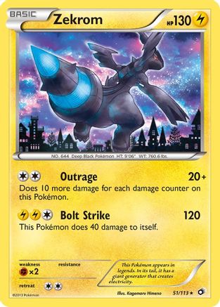 Zekrom 51/113 - Legendary Treasures Reverse Holofoil