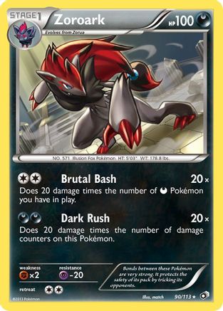 Zoroark 90/113 - Legendary Treasures Reverse Holofoil