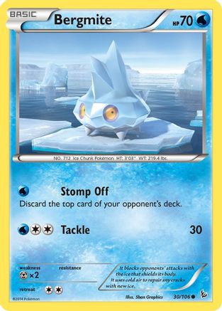 Bergmite 30/106 - Flashfire Reverse Holofoil